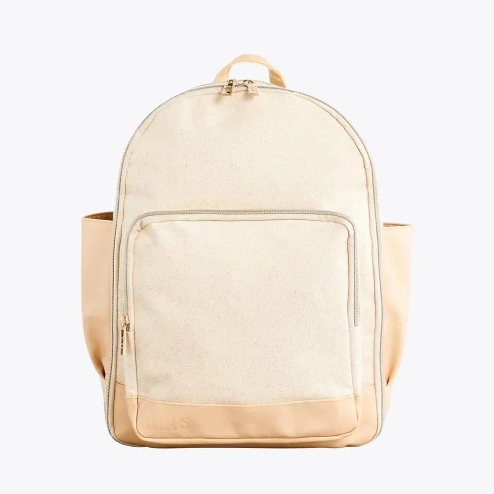 Beis The Travel Backpack in Beige